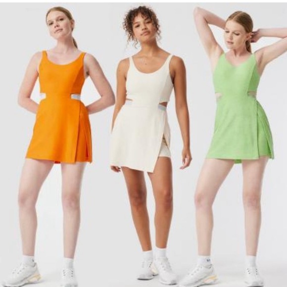 Outdoor Voices Court Dress in Tangerine M - Picture 4 of 8